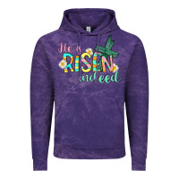 Cloud Purple He is risen indeed Easter Vintage Hoodie - CowGirlArtShop