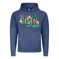 Vintage Denim He is risen indeed Easter Vintage Hoodie - CowGirlArtShop