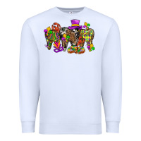 White mardi gras dental Premium Sweatshirt - BundleAndBundleShop