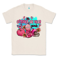 Natural in october we wear pink american football Classic Tee - AdoDesignShop