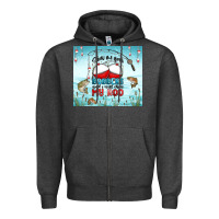 Charcoal Heather show me your bobbers and i will show my rod Zipper Hoodie - MaliasSmallBusiness