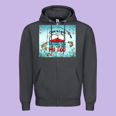 Show Me Your Bobbers And I Will Show My Rod Zipper Hoodie Designed By Maliassmallbusiness