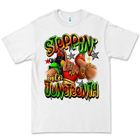 White Steppin' into Juneteenth sneaker and heel afro wom Premium Tee - RanaPortraitStore