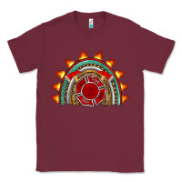 Burgundy firefighter rainbow Classic Tee - Artiststas