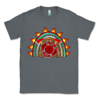 Charcoal Heather firefighter rainbow Classic Tee - Artiststas