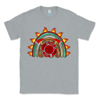 Heather Grey firefighter rainbow Classic Tee - Artiststas