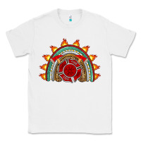 White firefighter rainbow Classic Tee - Artiststas