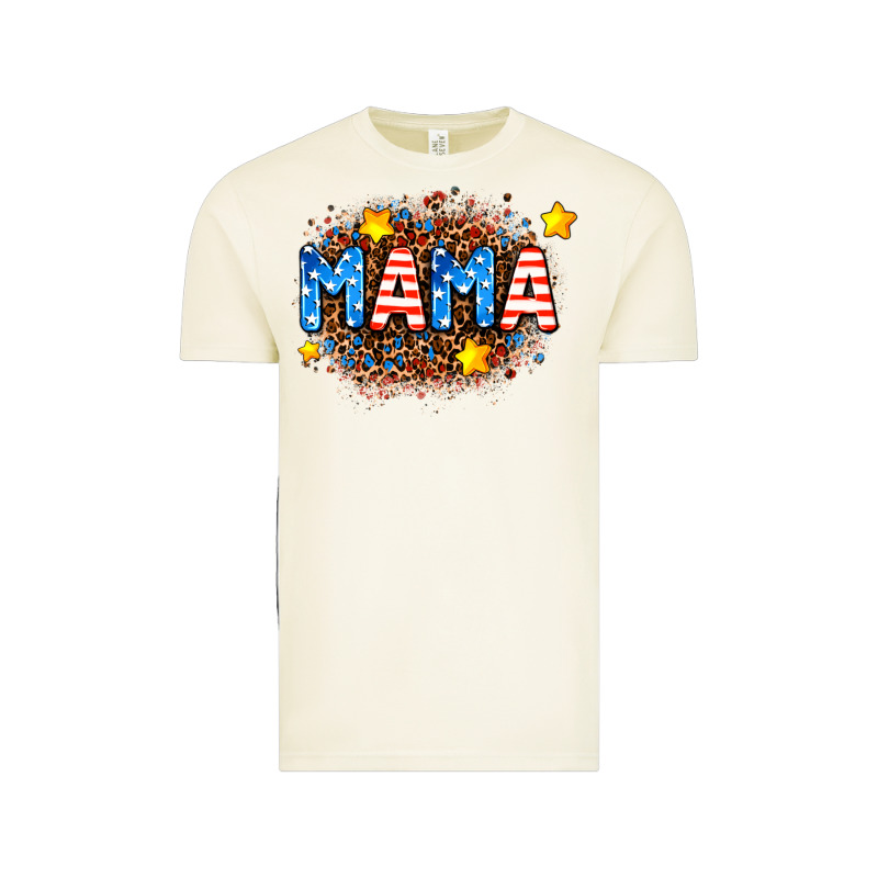 Usa Mama  Leopard Background Vintage Tee by AdoDesignShop | Teevron