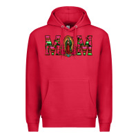 Cardinal Mom with Floral Aztec and Leopard Background Premium Hoodie - Bettercallsaul