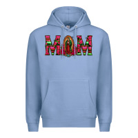 Colony Blue Mom with Floral Aztec and Leopard Background Premium Hoodie - Bettercallsaul