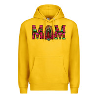 Lemon Mom with Floral Aztec and Leopard Background Premium Hoodie - Bettercallsaul
