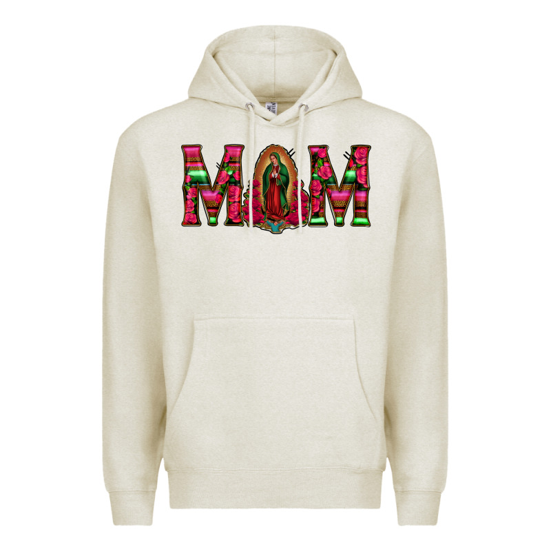 Mom With Floral Aztec And Leopard Background Premium Hoodie by Bettercallsaul | Teevron