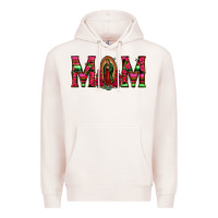 Pale Pink Mom with Floral Aztec and Leopard Background Premium Hoodie - Bettercallsaul