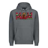 Rock Mom with Floral Aztec and Leopard Background Premium Hoodie - Bettercallsaul