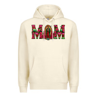 Sandshell Mom with Floral Aztec and Leopard Background Premium Hoodie - Bettercallsaul
