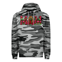Slate Camo Mom with Floral Aztec and Leopard Background Premium Hoodie - Bettercallsaul