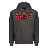 Smoke Mom with Floral Aztec and Leopard Background Premium Hoodie - Bettercallsaul