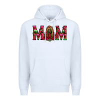 White Mom with Floral Aztec and Leopard Background Premium Hoodie - Bettercallsaul