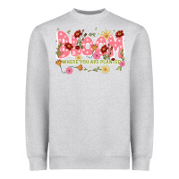 Heather Grey bloom where you are planted Heavyweight Sweatshirt - JahusDesignShop