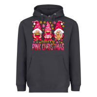Smoke Merry pink Christmas gnomes Heavyweight Hoodie - NancyCooperArtShop