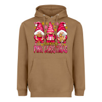 Toasted Coconut Merry pink Christmas gnomes Heavyweight Hoodie - NancyCooperArtShop