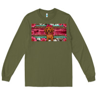 Army Green dachshund puppy license plate Long Sleeve Tee - Artiststas
