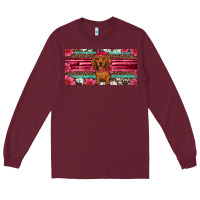 Burgundy dachshund puppy license plate Long Sleeve Tee - Artiststas
