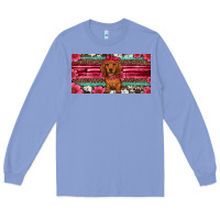 Colony Blue dachshund puppy license plate Long Sleeve Tee - Artiststas