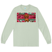 Matcha dachshund puppy license plate Long Sleeve Tee - Artiststas