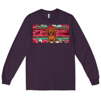 Plum dachshund puppy license plate Long Sleeve Tee - Artiststas