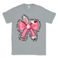Heather Grey easter bunny pencil bow Classic Tee - CowhideDigitalArt