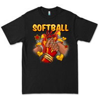 Black Softball life afro girl sneakers Premium Tee - RanaPortraitStore