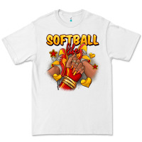 White Softball life afro girl sneakers Premium Tee - RanaPortraitStore