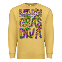 Antique Gold Mardi Gras diva Premium Sweatshirt - BundleAndBundleShop