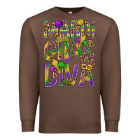 Chestnut Mardi Gras diva Premium Sweatshirt - BundleAndBundleShop