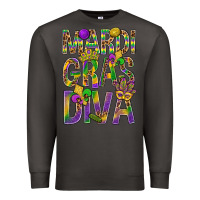 Smoke Mardi Gras diva Premium Sweatshirt - BundleAndBundleShop