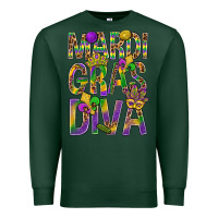 Sports Green Mardi Gras diva Premium Sweatshirt - BundleAndBundleShop