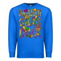 True Royal Mardi Gras diva Premium Sweatshirt - BundleAndBundleShop