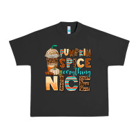Pigment Black pumpkin spice everything nice Urban Heavy Tee - AdoDesignShop