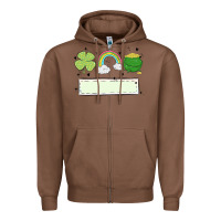 Chestnut st patrick's trio name patch Zipper Hoodie - MaliasSmallBusiness