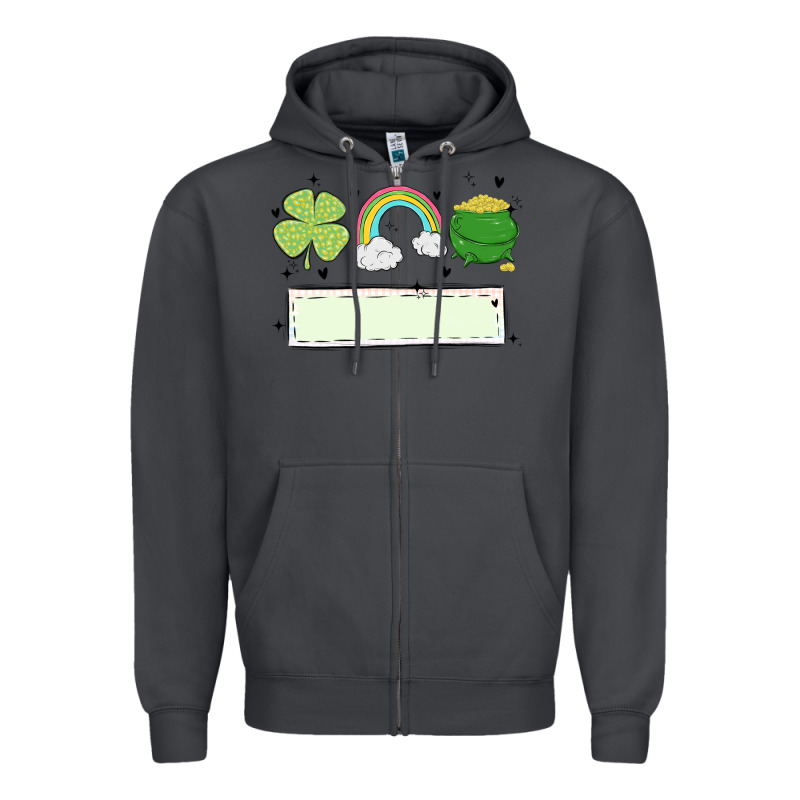St Patrick's Trio Name Patch Zipper Hoodie by MaliasSmallBusiness | Teevron