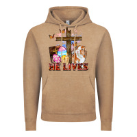 Vintage Coffee He lives Easter Day Vintage Hoodie - CowGirlArtShop