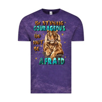 Cloud Purple be strong and courageous Vintage Tee - JahusDesignShop