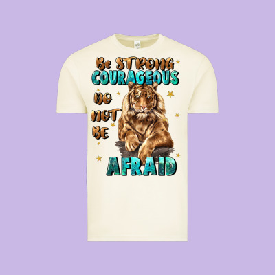 Be Strong And Courageous Vintage Tee Designed By Jahusdesignshop