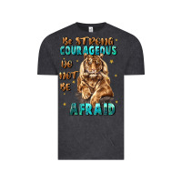 Vintage Black be strong and courageous Vintage Tee - JahusDesignShop