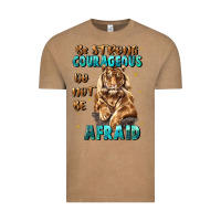 Vintage Coffee be strong and courageous Vintage Tee - JahusDesignShop