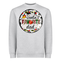 Heather Grey christmas  santas favourite Heavyweight Sweatshirt - AdoDesignShop