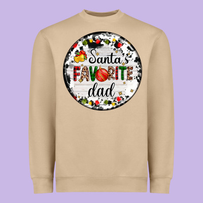 Christmas  Santas Favourite Heavyweight Sweatshirt Designed By Adodesignshop