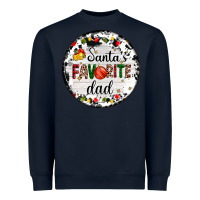 Navy christmas  santas favourite Heavyweight Sweatshirt - AdoDesignShop
