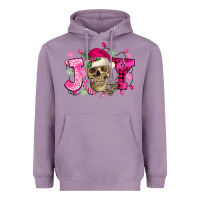 Lavender Pink Christmas Joy skeleton Heavyweight Hoodie - NancyCooperArtShop